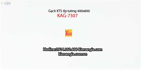 Gạch màu trắng trơn 400x800 ốp tường KAG-7307