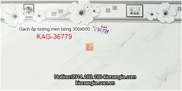 Gạch men bóng ốp tường 30x60 KAG-36779