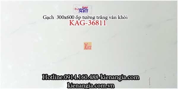 Gạch ốp tường trắng vân khói 300x600 KAG-36811