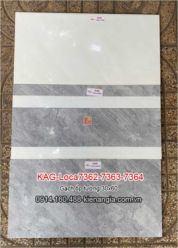 Gạch ốp tường 30x60 Bộ KAG-Tuky7362-7363-7364