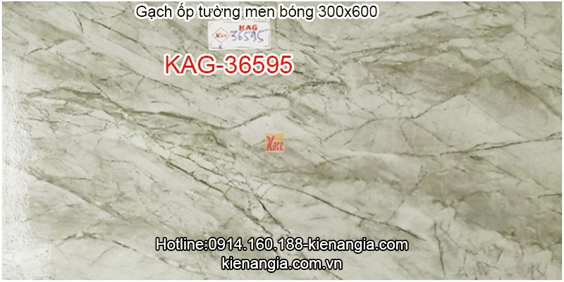 Gạch ốp tường phòng khách men bóng 30x60 KAG-36595