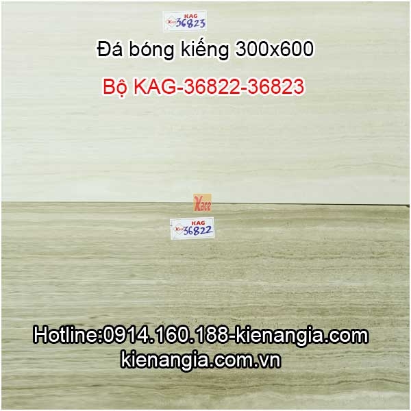 Đá bóng kiếng 300x600 ốp lát Bộ KAG-36822-36823