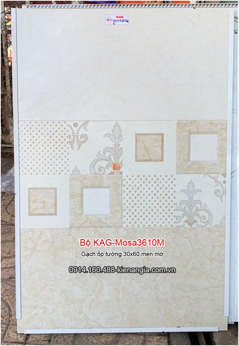 Gạch ốp tường 30x60 men mờ Bộ KAG-Mosa3610M