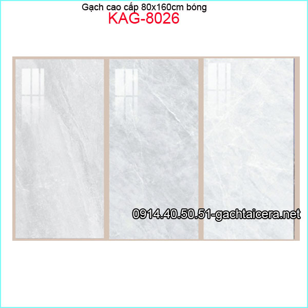 Gạch cao cấp 80x160 cm bóng KAG-8026