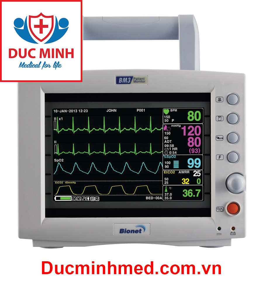 Monitor theo dõi bệnh nhân 5 thông số BIONET Model: BM3