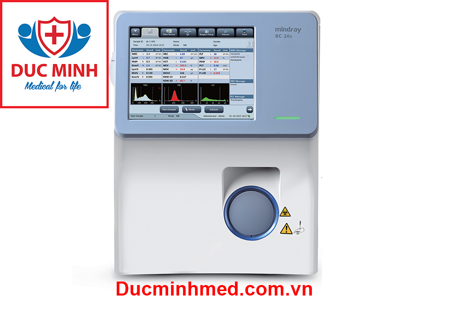 Máy xét nghiệm huyết học 19 thông số tự động Mindray BC-20s