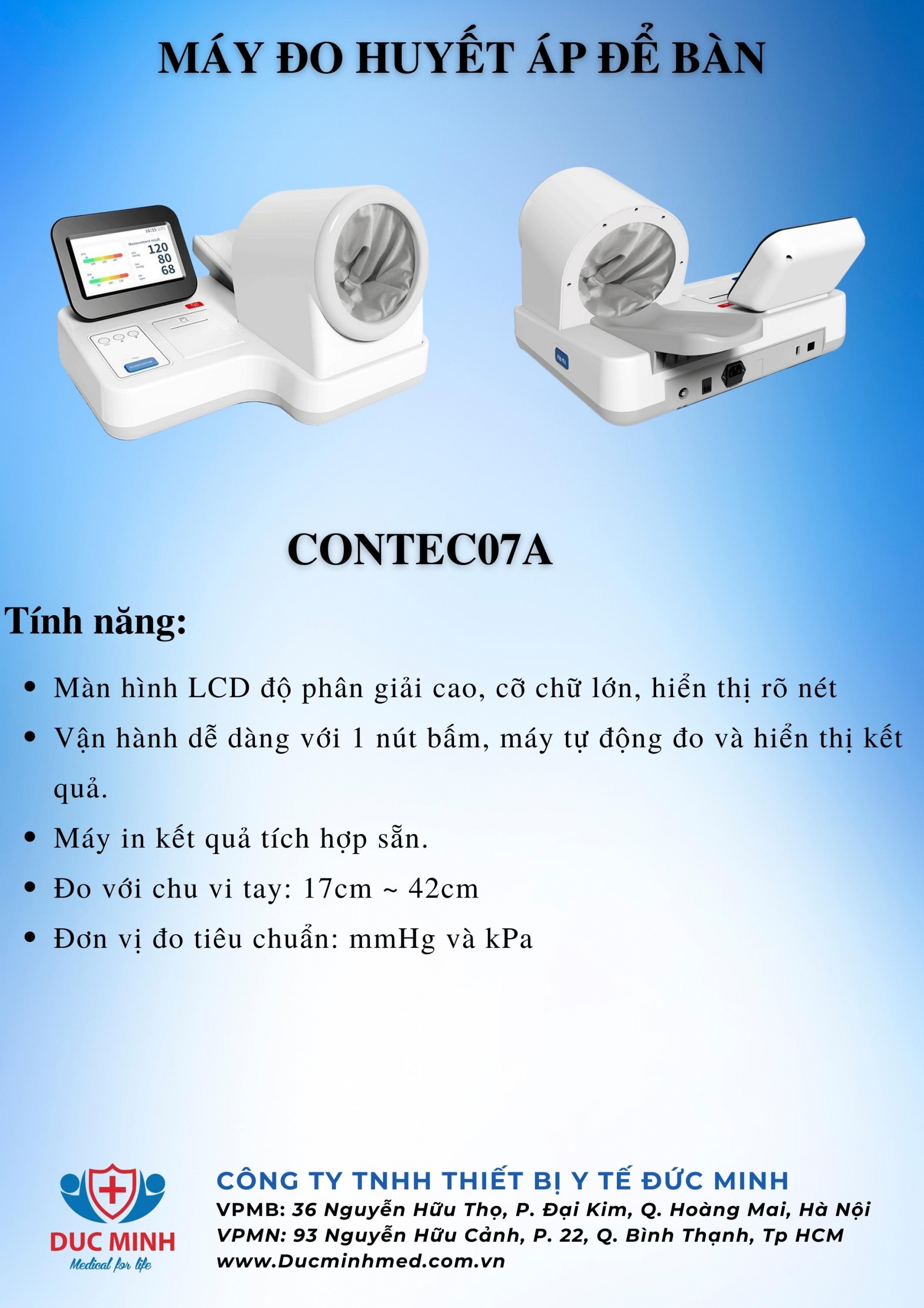 MÁY ĐO HUYẾT ÁP ĐỂ BÀN