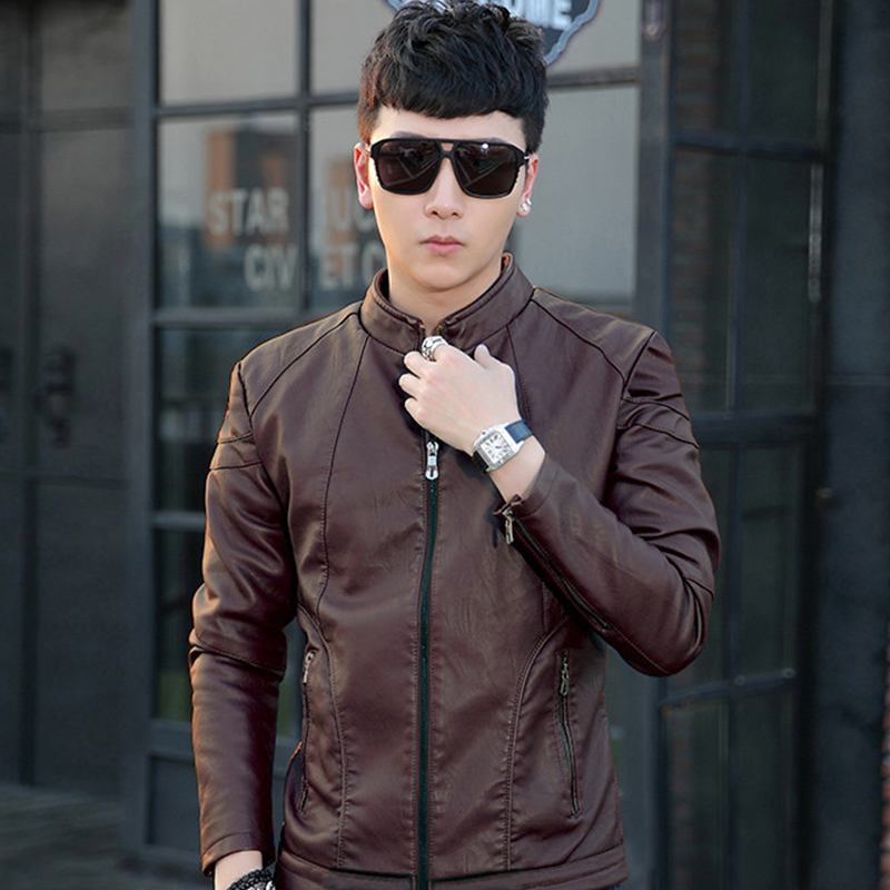 Áo khoác da nam phong cách hàn quốc