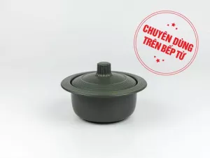 Nồi sứ dưỡng sinh vành tròn 0.8L - Nồi từ