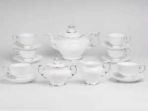 Bộ trà 1.3L - Đài Các - Chỉ Bạch Kim