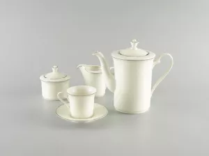 Bộ trà 1.25L - Tulip Ngà - Ngân Sa