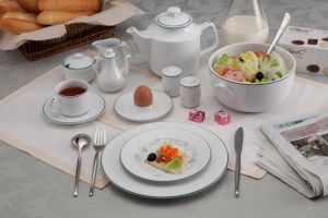 Bộ đồ ăn 10 người 36 sản phẩm - Jasmine - Chỉ Xanh Lá