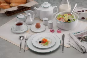 Bộ đồ ăn 10 người 36 sản phẩm - Jasmine - Chỉ Xanh Lá