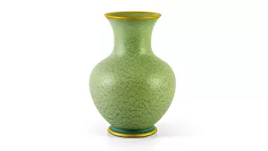 Bình hoa hỏa biến 22cm - Vân Ngọc Matte chỉ vàng