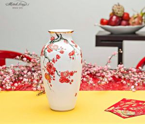 Bình hoa 27cm - Hoa Đào
