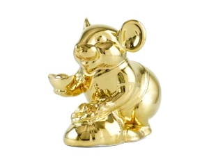 Chuột Phú 13 cm – Trang trí dát vàng 24K