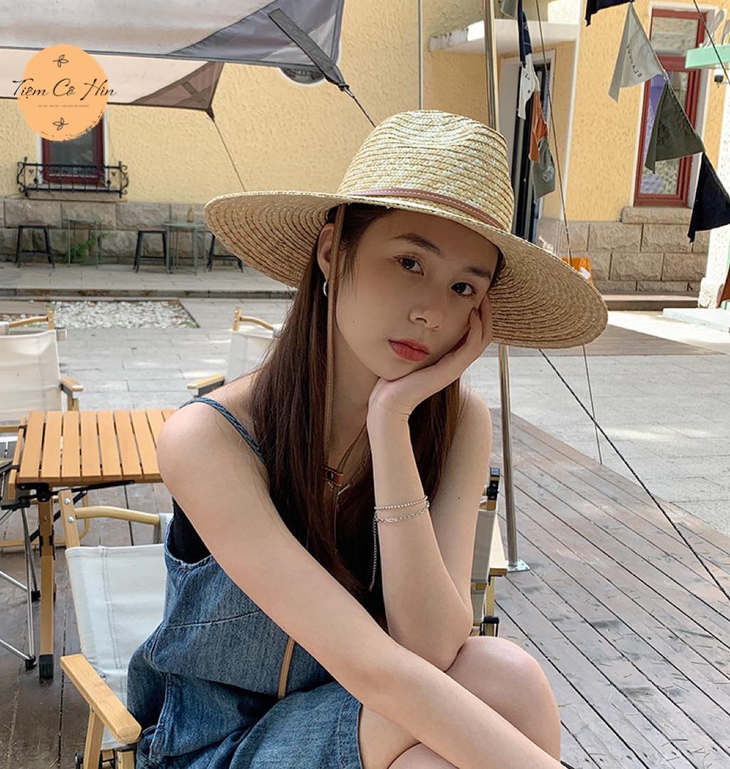 Mũ cói đi biển fedora hot nhất hè năm 2023