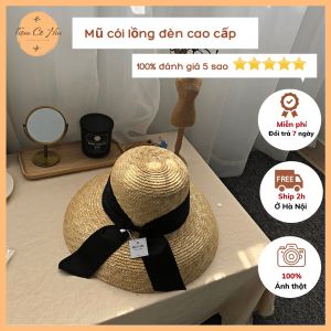 Mũ cói lồng đèn cao cấp vành 13cm