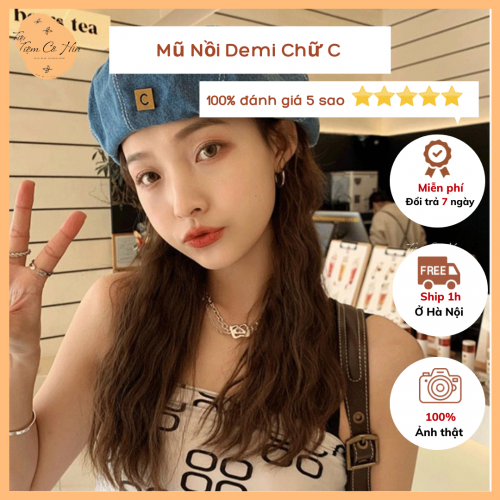 Mũ nồi beret demi chữ C