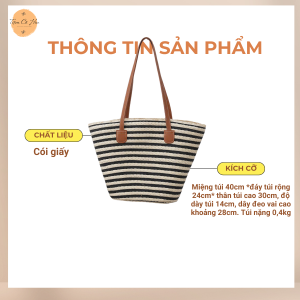 Túi đeo chéo kẻ sọc vintage