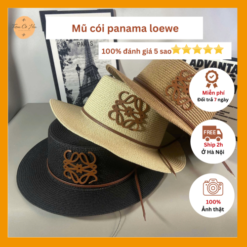 Mũ đi biển đai da L.O.E.W.E
