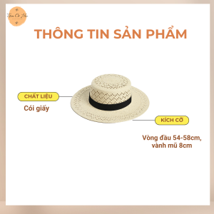 Mũ đi biển gaucho đan lưới cao cấp
