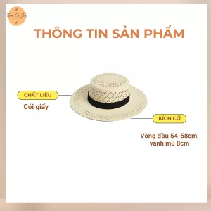 Mũ đi biển gaucho đan lưới cao cấp