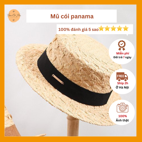 Mũ cói đi biển gaucho đan thưa