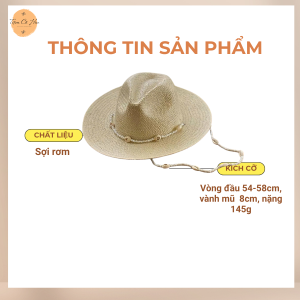 Mũ đi biển fedora quai ốc