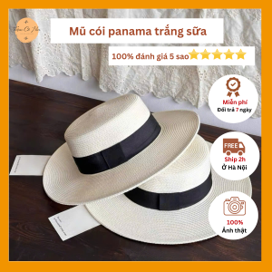 Mũ  đi biển gaucho trắng sữa
