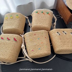 Túi cói đi biển dưa hấu