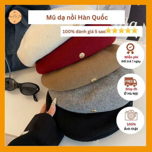 Mũ nồi dạ Hàn Quốc