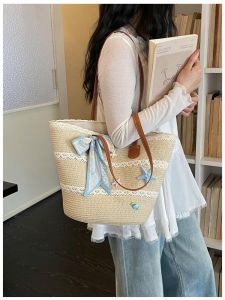 Túi cói đi biển hình sao biển