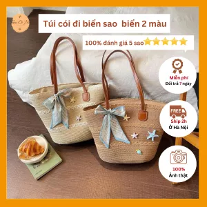 Túi cói đi biển hình sao biển