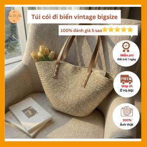 Túi cói đi biển bigsize