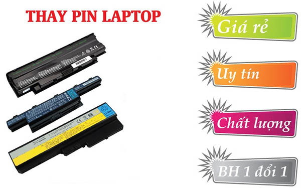 Thay cell pin (laptop,ipad,điện thoại....) chính hãng, uy tín