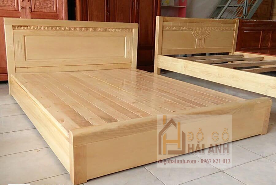Giường Ngủ Gỗ Sồi 1,6x2m Phản Bệt