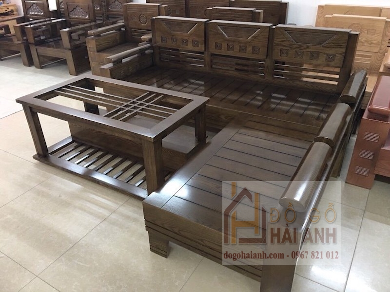 Sofa gỗ cho phòng khách nhỏ SG01-O
