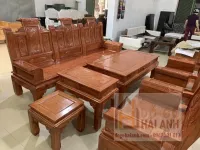 Bàn ghế Âu á chương cuốn thư gỗ sồi