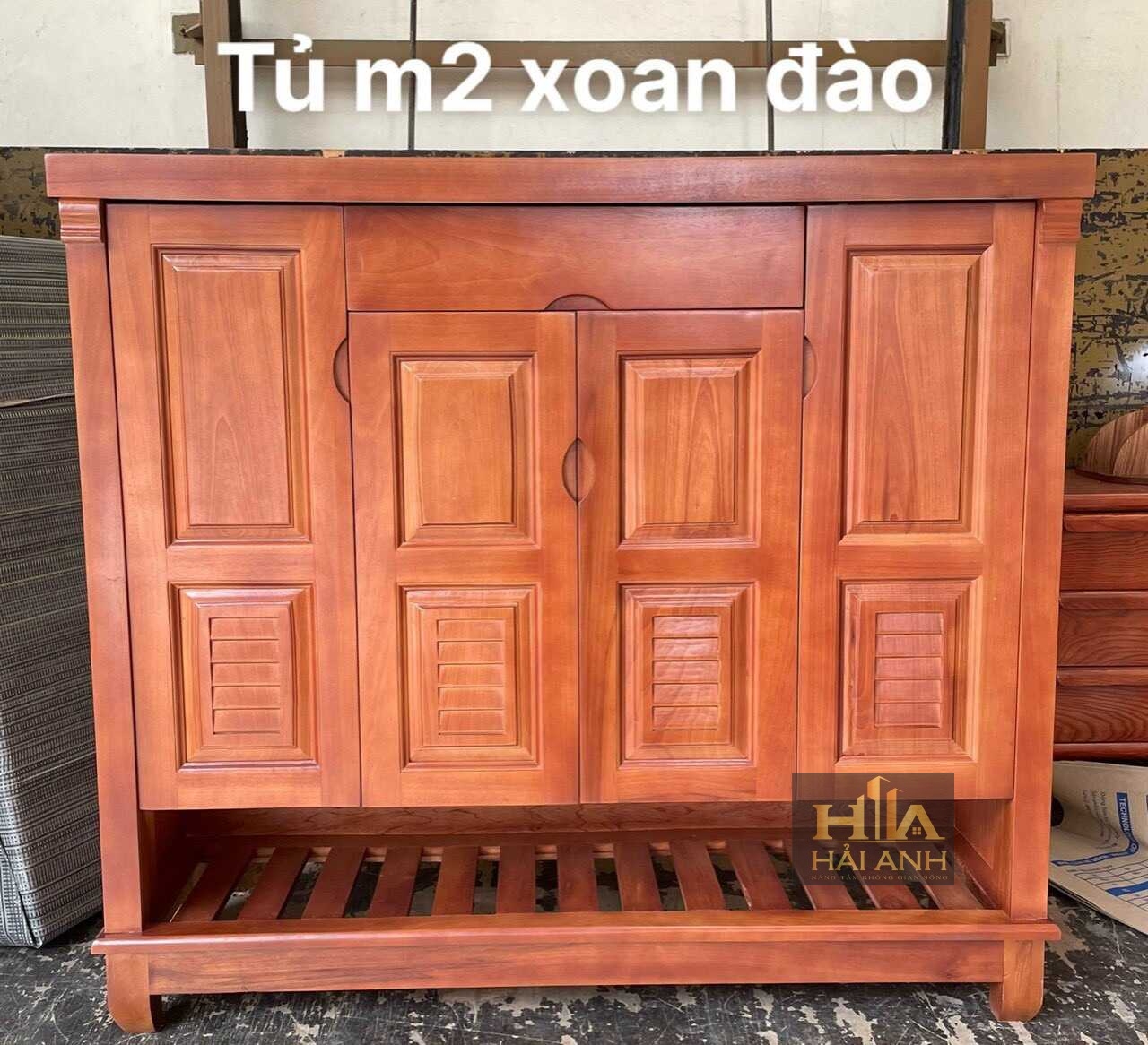 Tủ giày gỗ xoan đào S36