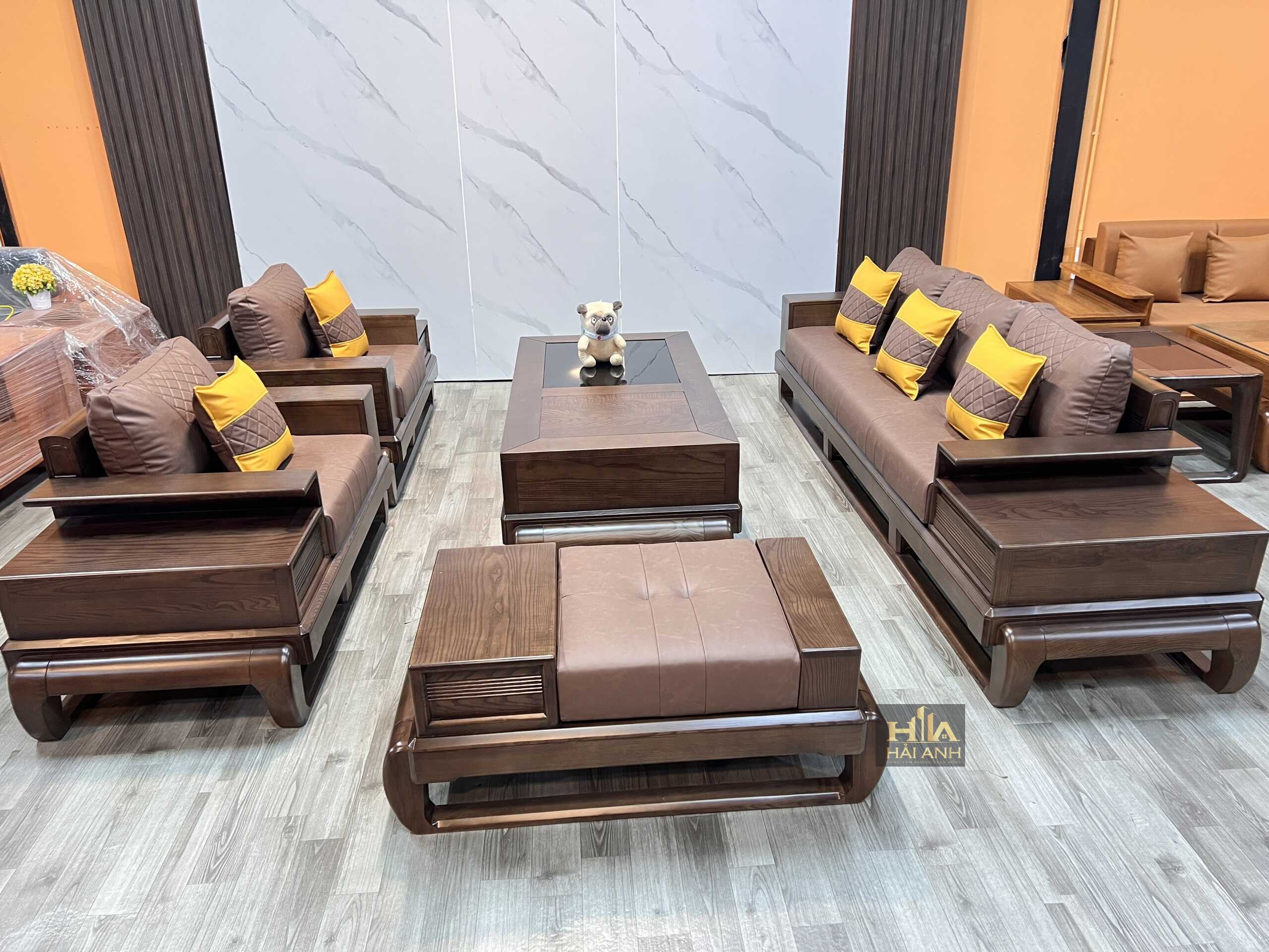 Sofa đối chân đùi gà HAS-02