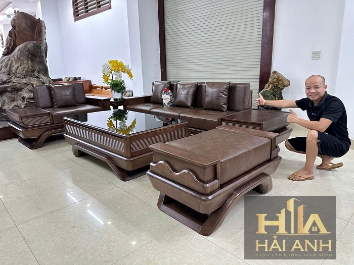 Siêu Phẩm Sofa Gỗ Sồi Nga Cho Phòng Hẹp