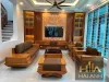 Sofa Gỗ Gõ Đỏ Kê Đối Chân Thuyền