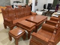 Bàn ghế âu á hộp chương cuốn thư gỗ sồi BGC01
