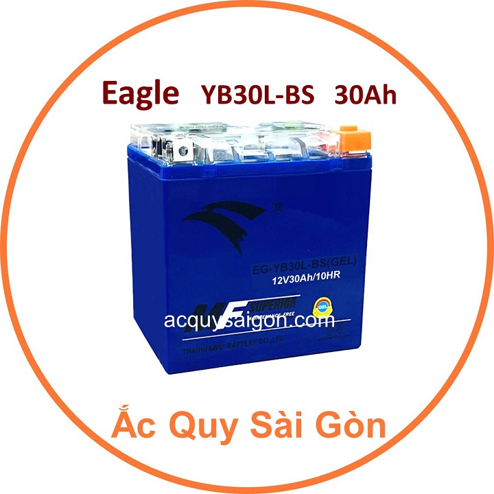 Nhà Phân Phối Ắc Quy Sài Gòn | Chuyên cung cấp sỉ và lẻ các loại bình ắc quy xe mô tô Eagle YB30L-BS chất lượng cao nhập khẩu 100% từ Thái Lan, giao hàng nhanh chóng với giá rẻ, cạnh tranh nhất.