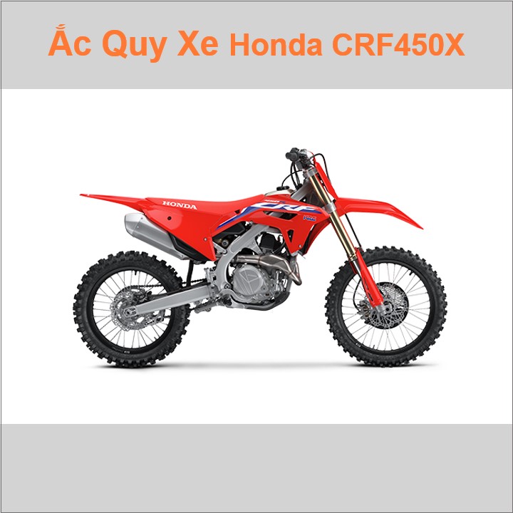 Bình acquy moto cho xe cào cào Honda CRF 450X / CRF 450R / CRF 450RX 449cc có công suất 5Ah, 6Ah (10h) với các mã bình ắc quy YTX5L-BS, TTZ7SL, YTZ7S Bình ắc quy xe mô tô phân khối lớn CRF450X CRF450R CRF450RX có kích thước Dài 11.3cm * Rộng 7cm * Cao 10.5cm chất lượng tốt nhất giá rẻ