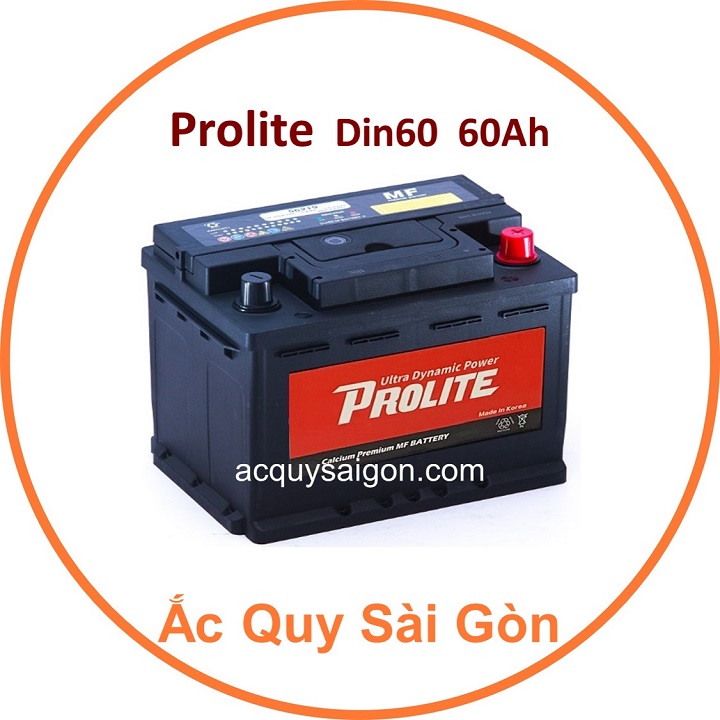 Chúng tôi chuyên cung cấp bình ắc quy Prolite 12V 60Ah Din60 nhập khẩu Hàn Quốc, chất lượng cao, giá rẻ, lắp đặt tận nơi, bảo hành chu đáo