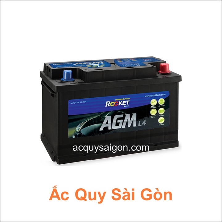 Ắc quy Rocket 12V 80Ah AGM80 (L4)