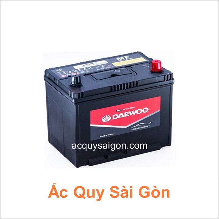 Ắc quy Daewoo 12V 75Ah 90D26L là sản phẩm chất lượng cao, nhập khẩu 100% từ Hàn Quốc