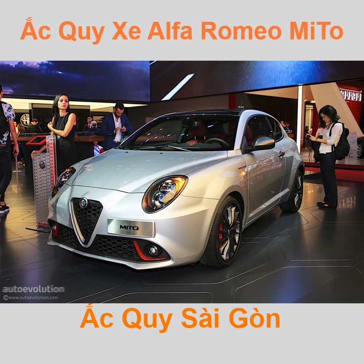 Bình ắc quy xe ô tô Alfa Romeo Mito (2008 - 2018)